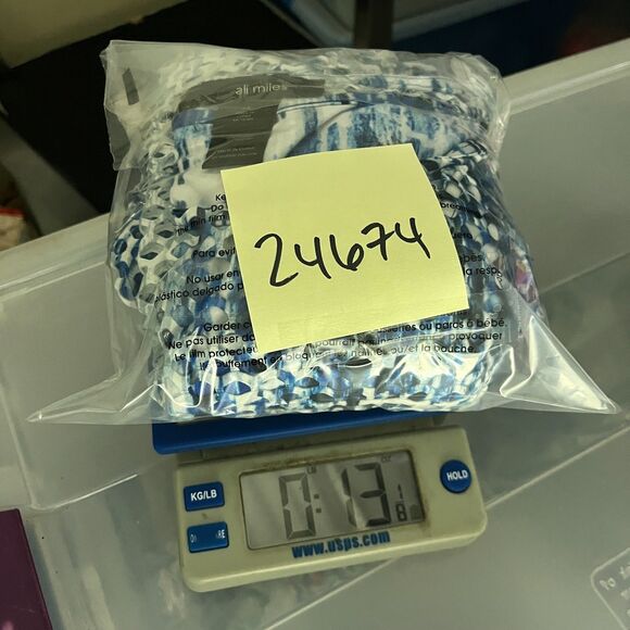 Ali Miles Tunic Shirt Abstract Print 3/4 Sleeve Wearable Art Casual Textured 1X - Picture 10 of 10